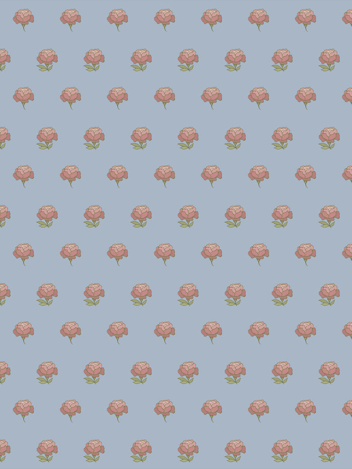 'Peony Party' Wallpaper by Wallshoppe - Dewdrop Garden