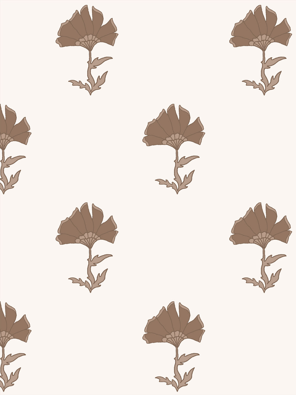 'Petticoat' Wallpaper by Wallshoppe - Latte - Design