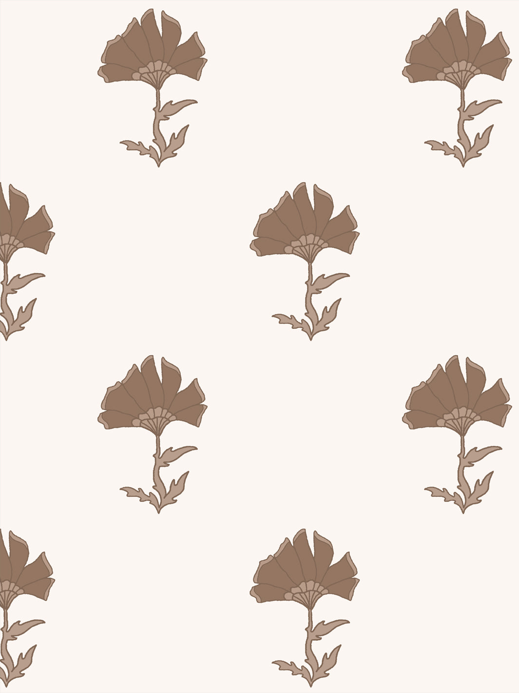 'Petticoat' Wallpaper by Wallshoppe - Latte - Design