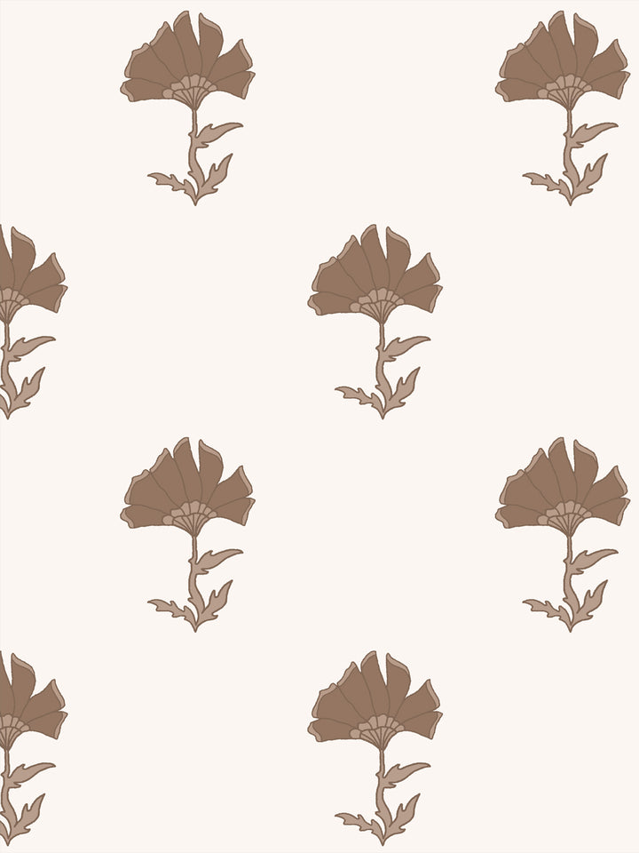 'Petticoat' Wallpaper by Wallshoppe - Latte - Design