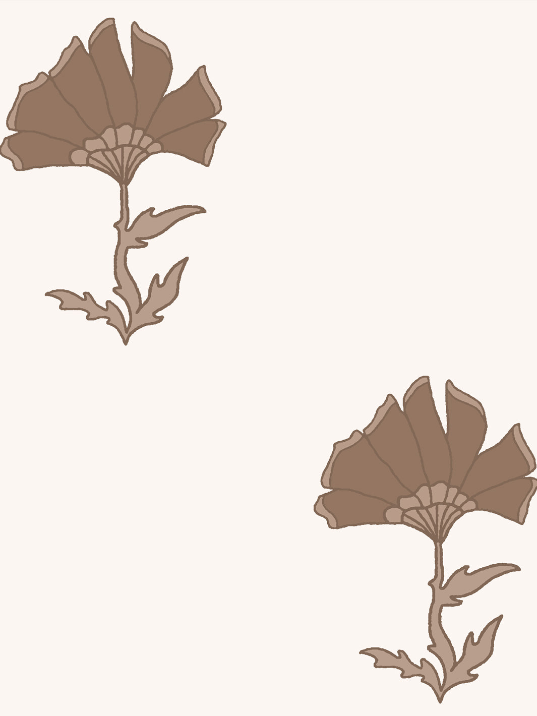 'Petticoat' Wallpaper by Wallshoppe - Latte - Detail