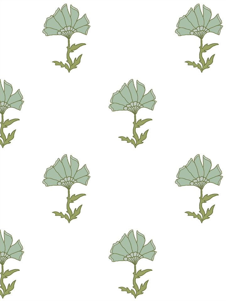 'Petticoat' Wallpaper by Wallshoppe - Olive Sage - Design
