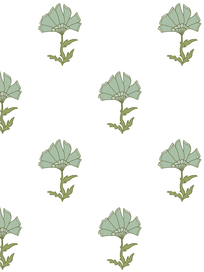 'Petticoat' Wallpaper by Wallshoppe - Olive Sage