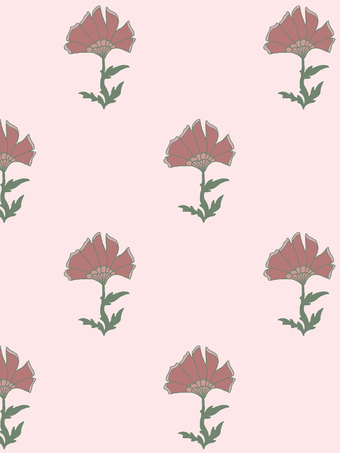 'Petticoat' Wallpaper by Wallshoppe - Pastel Moss