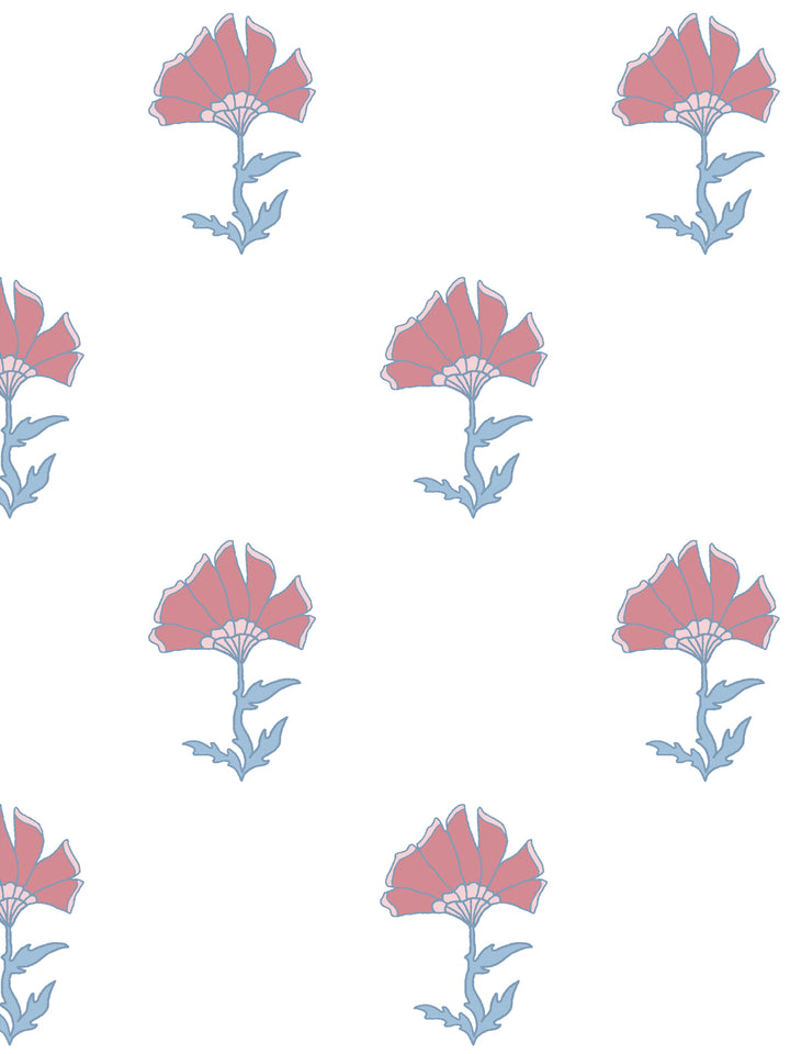 'Petticoat' Wallpaper by Wallshoppe - Rosewood Denim - Design
