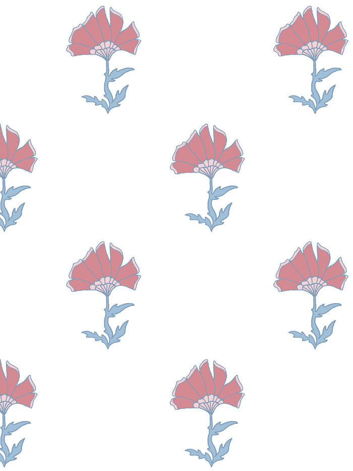 'Petticoat' Wallpaper by Wallshoppe - Rosewood Denim