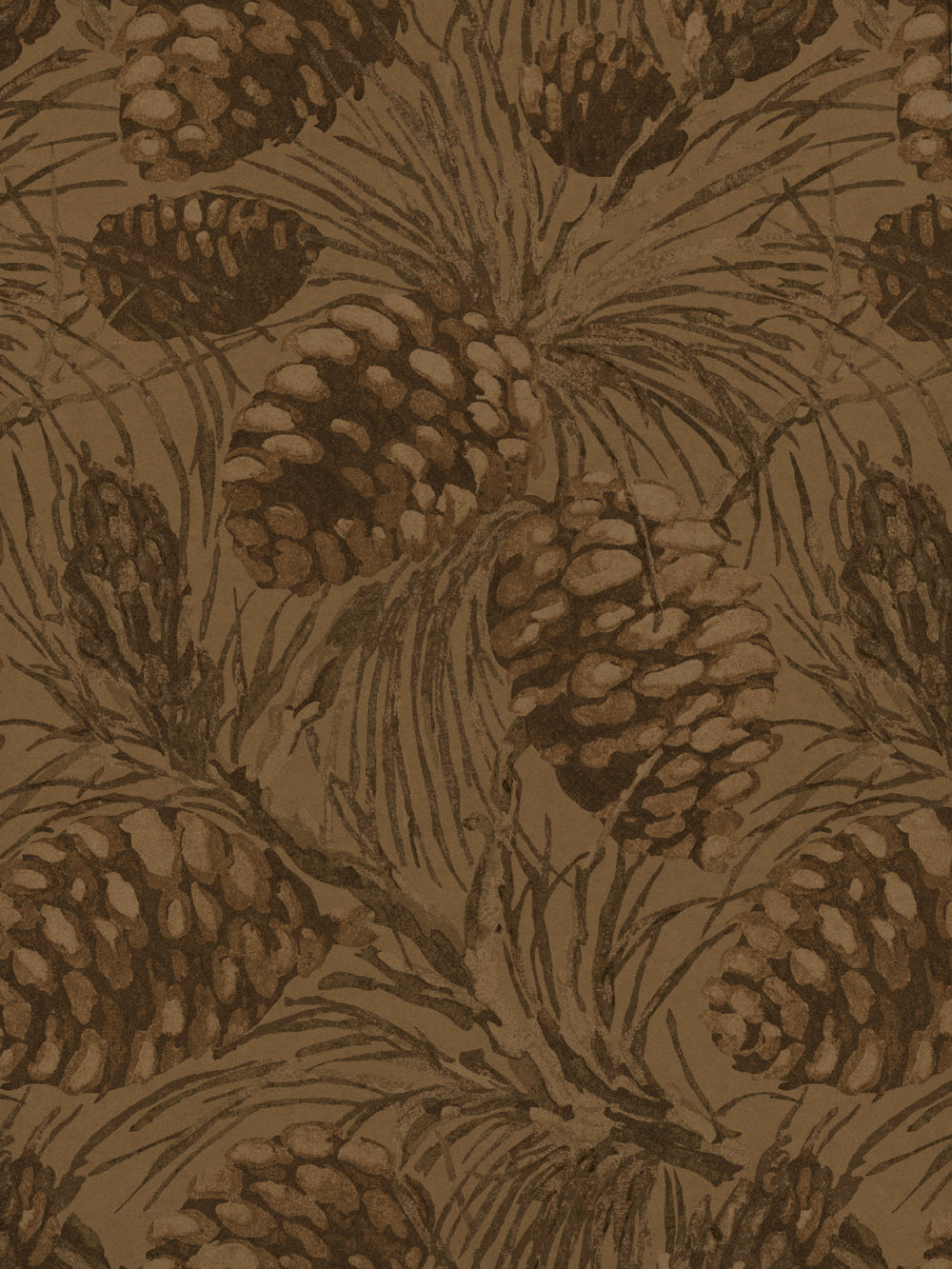 pinecones kraft wallpaper by nathan turner all taupe