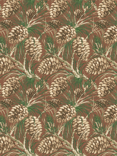 pinecones wallpaper by nathan turner chocolate