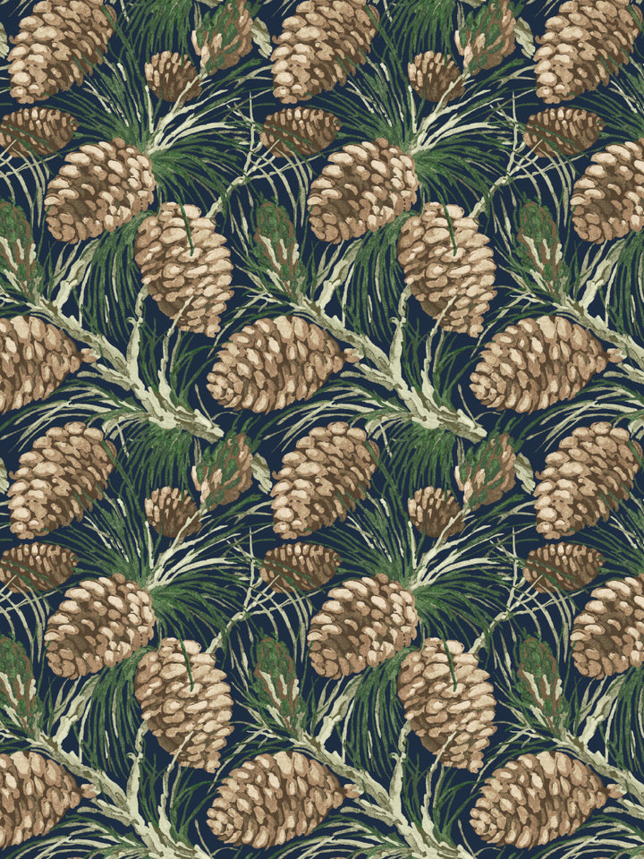 pinecones-wallpaper-by-nathan-turner-navy