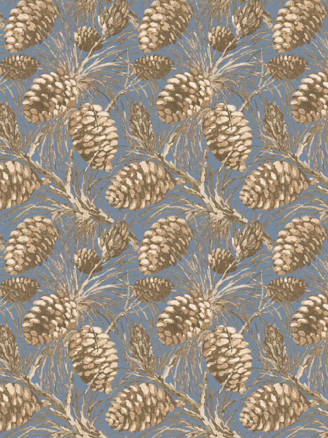 pinecones wallpaper by nathan turner taupe on cloud
