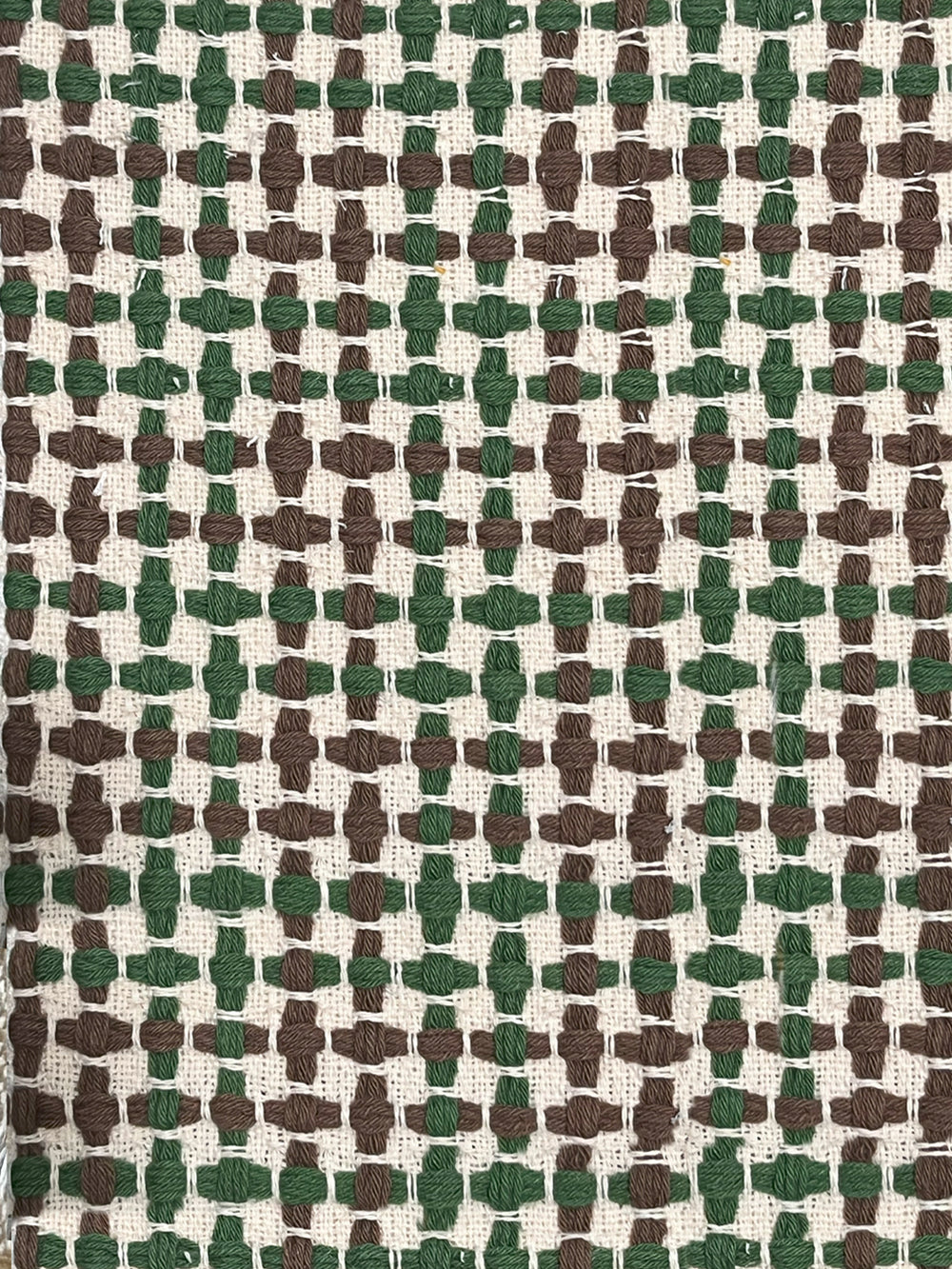 pinegrove cotton fabric by nathan turner green brown 2
