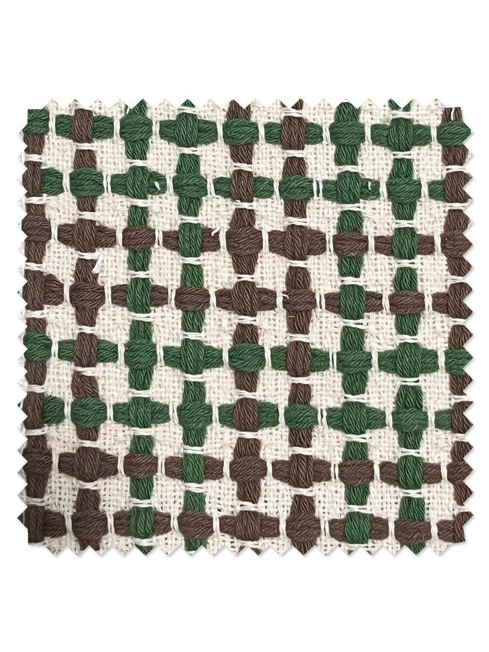 pinegrove cotton fabric by nathan turner green brown 2