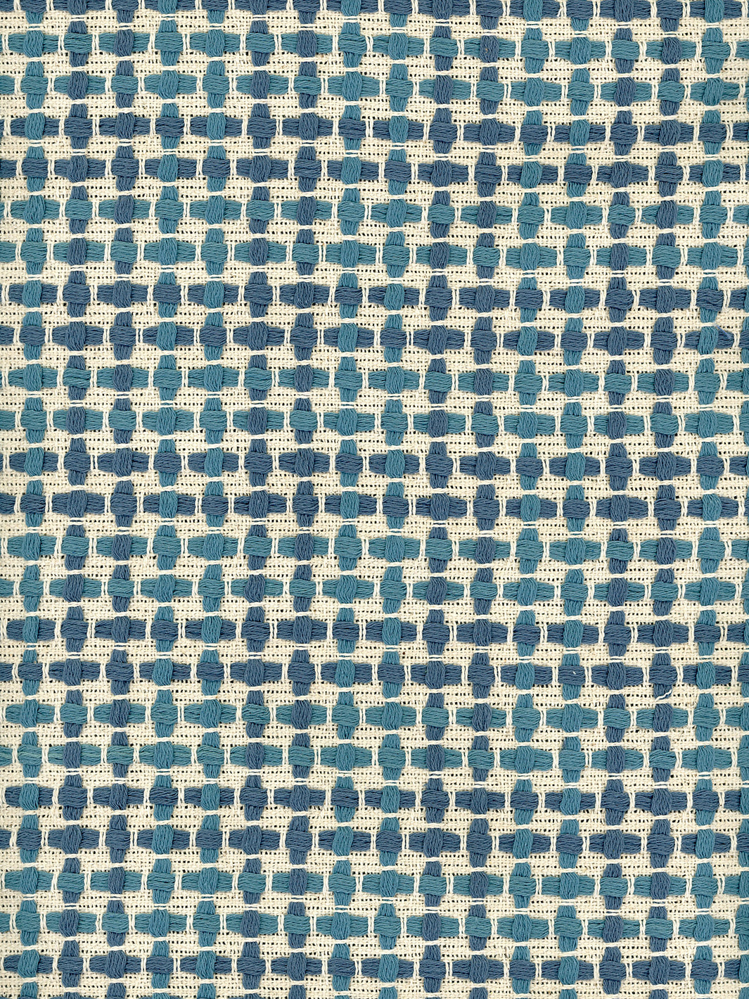 'Pinegrove' Cotton Fabric by Nathan Turner - Blue on Blue