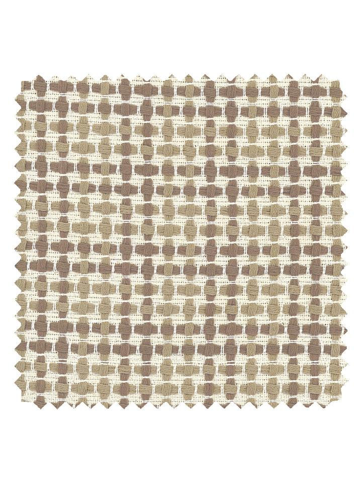 'Pinegrove' Cotton Fabric by Nathan Turner - Taupe on Brown