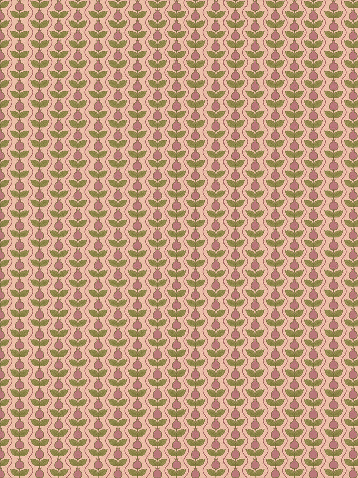 'Pomara Bloom' Wallpaper by Wallshoppe - Autumn Apricot