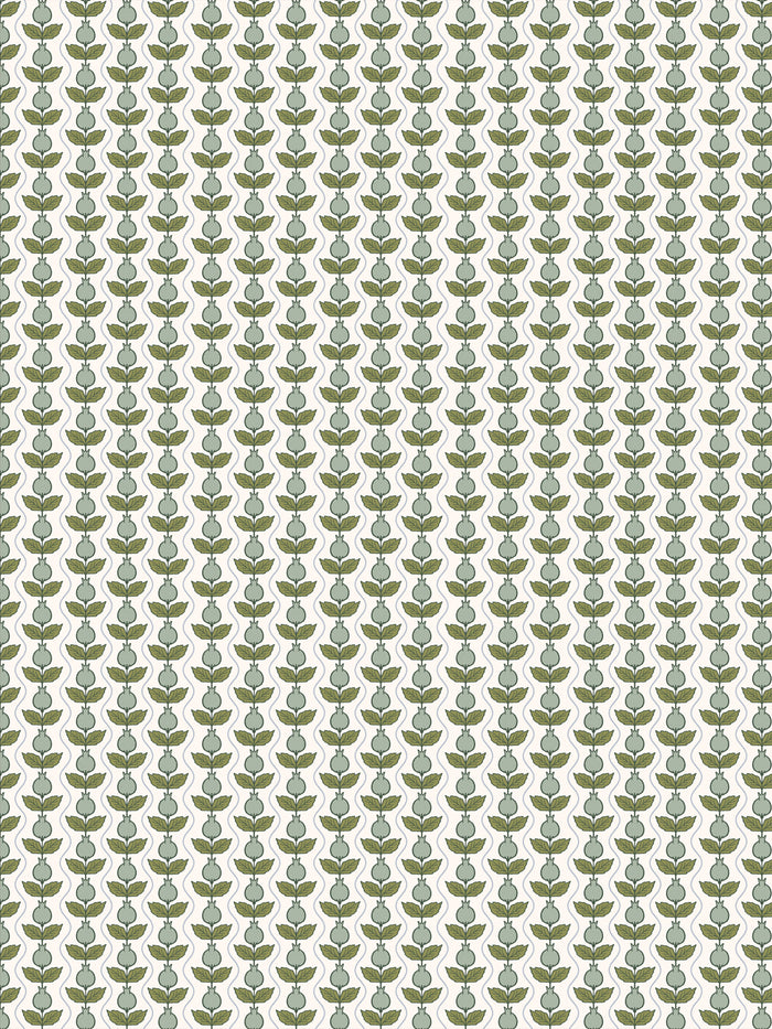 'Pomara Bloom' Wallpaper by Wallshoppe - Tidal Kelp