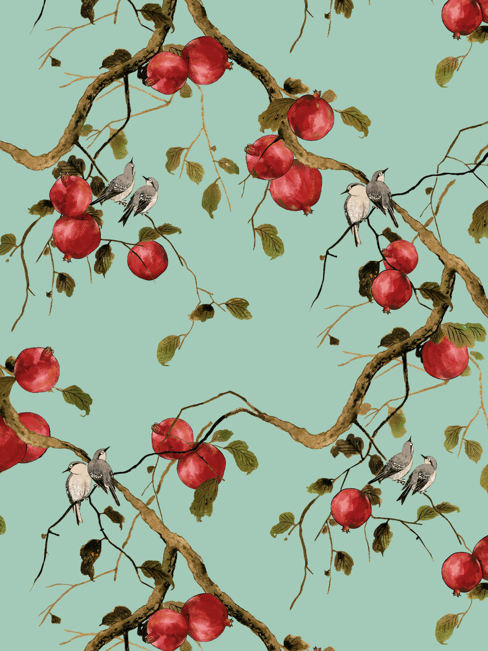 pomegranate-birds-wallpaper-by-nathan-turner-jade-green