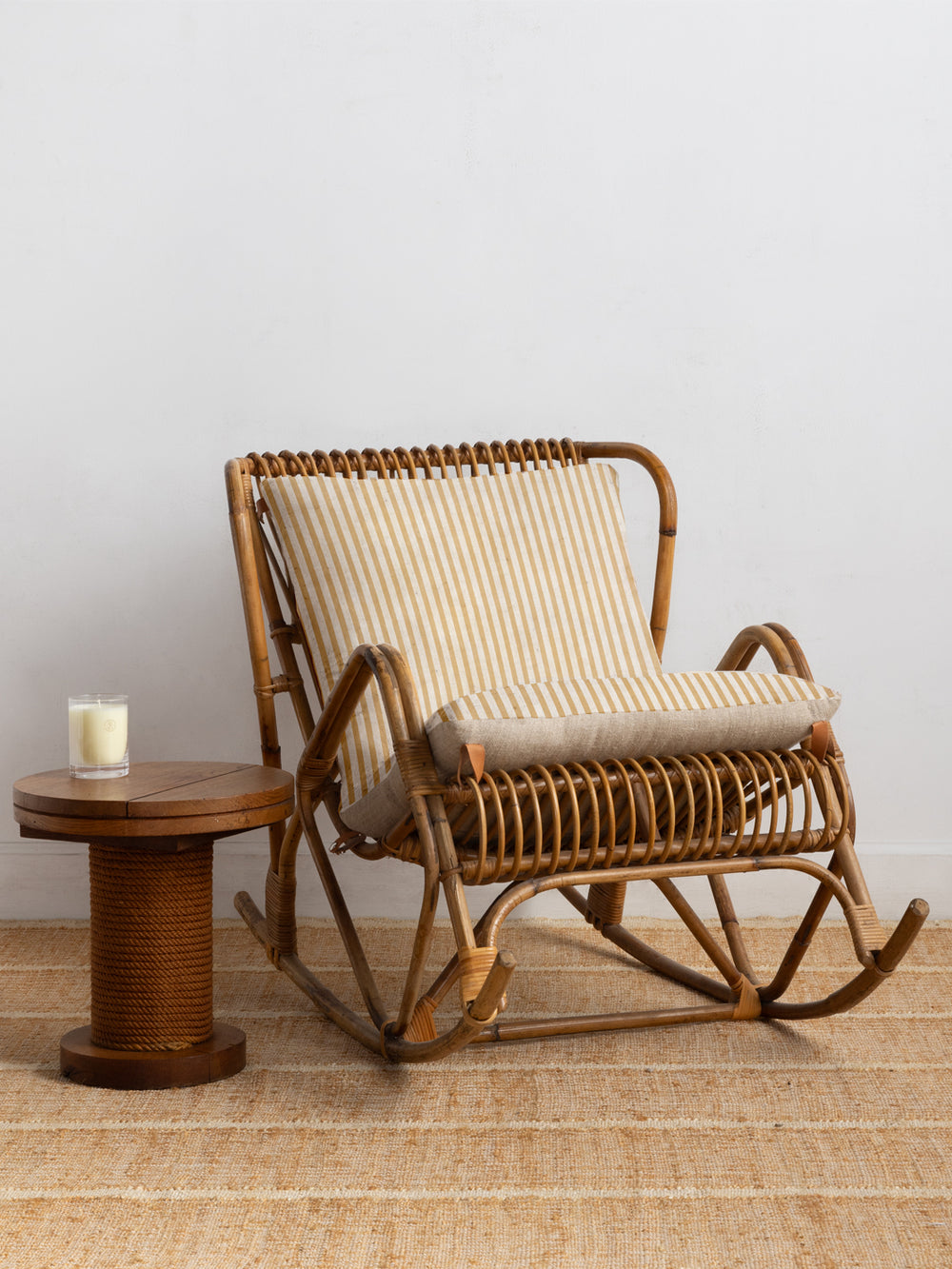 preppy stripe linen fabric by sugar paper honeycomb