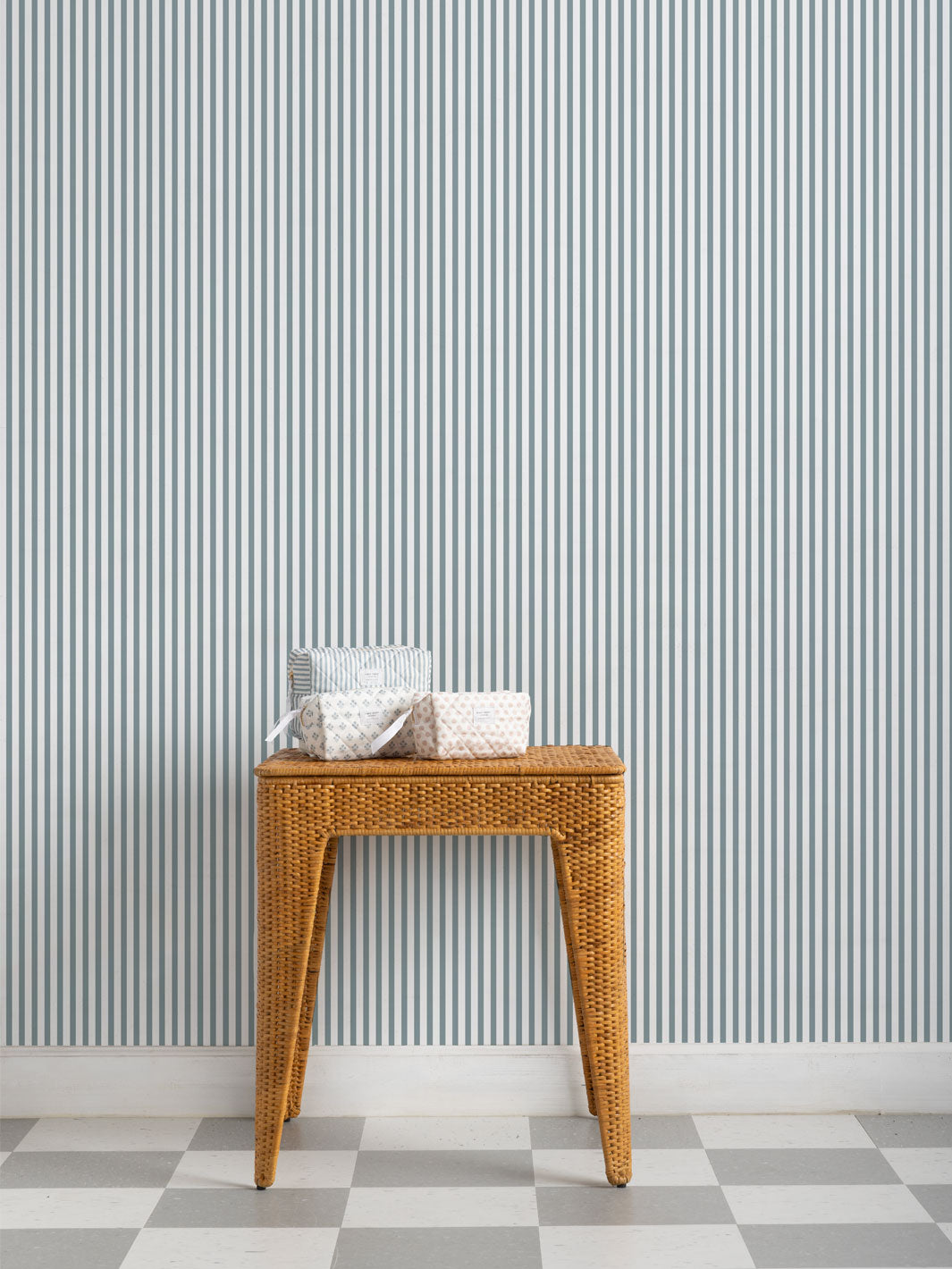 'Preppy Stripe' Wallpaper by Sugar Paper - Harbor