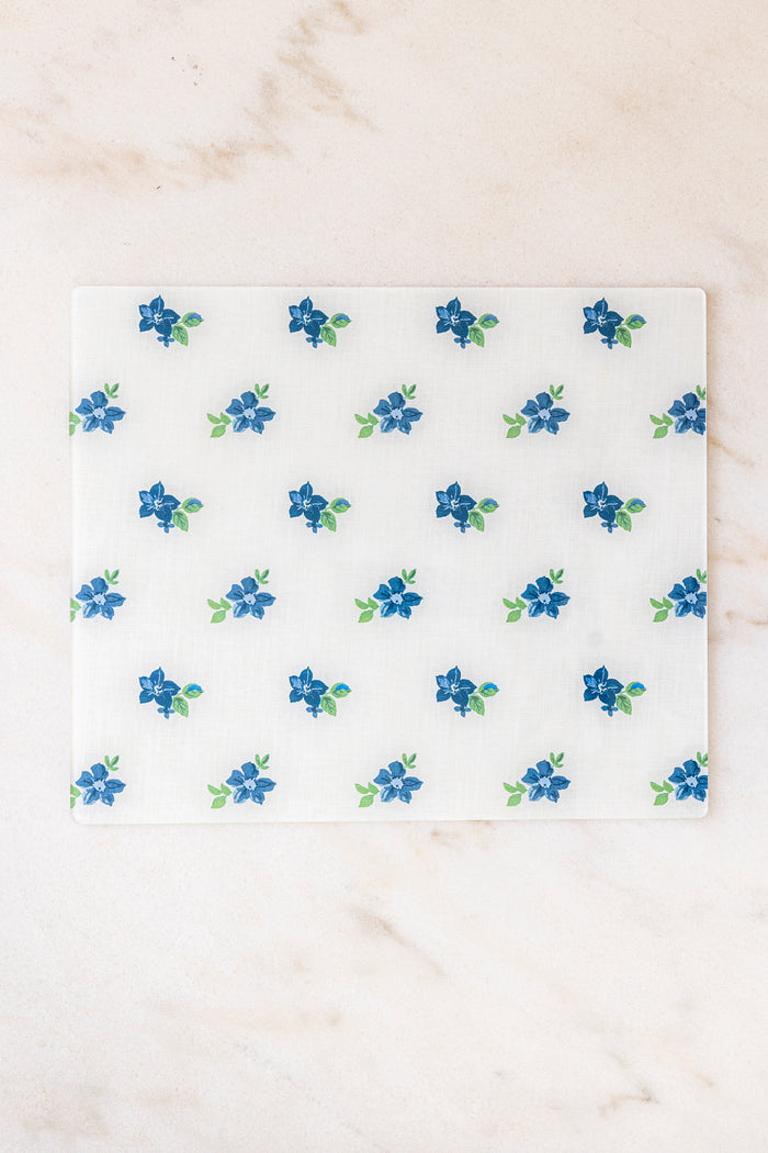 Proper Table - Placemats (set of 2) - Anna Floral (Blue Green)