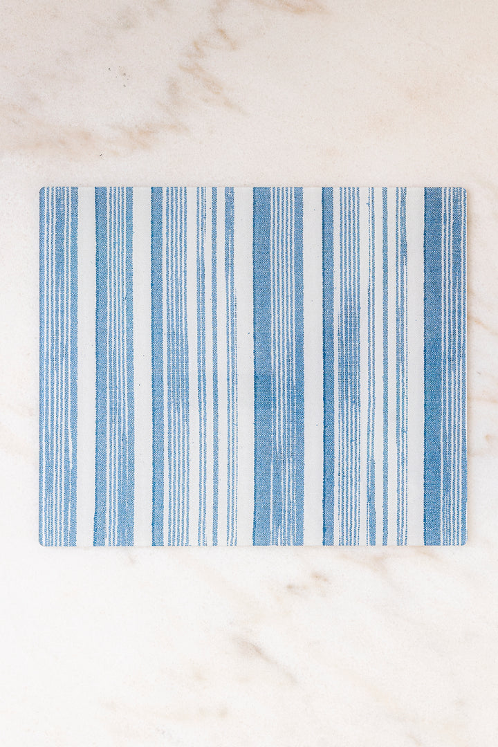 Proper Table - Placemats (set of 2) - Stuart Stripe (Blue)