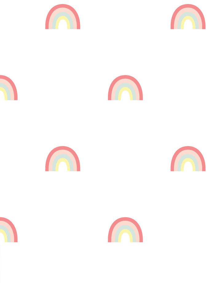 'Rainbows' Wallpaper by Meri Meri - Vintage Multi