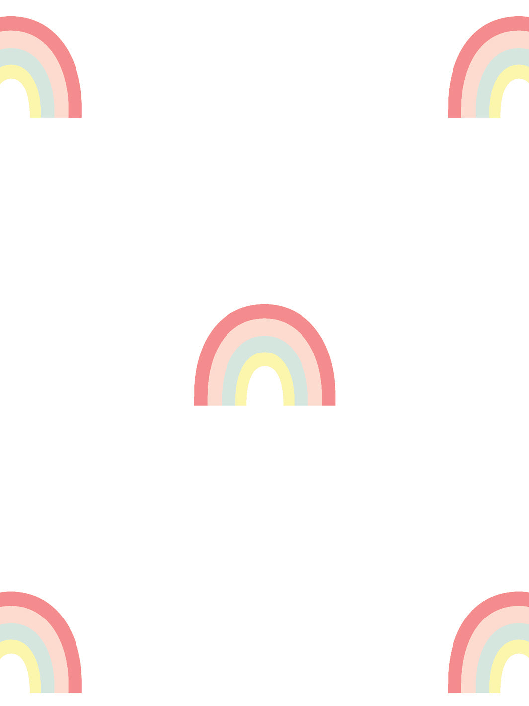 'Rainbows' Wallpaper by Meri Meri - Vintage Multi