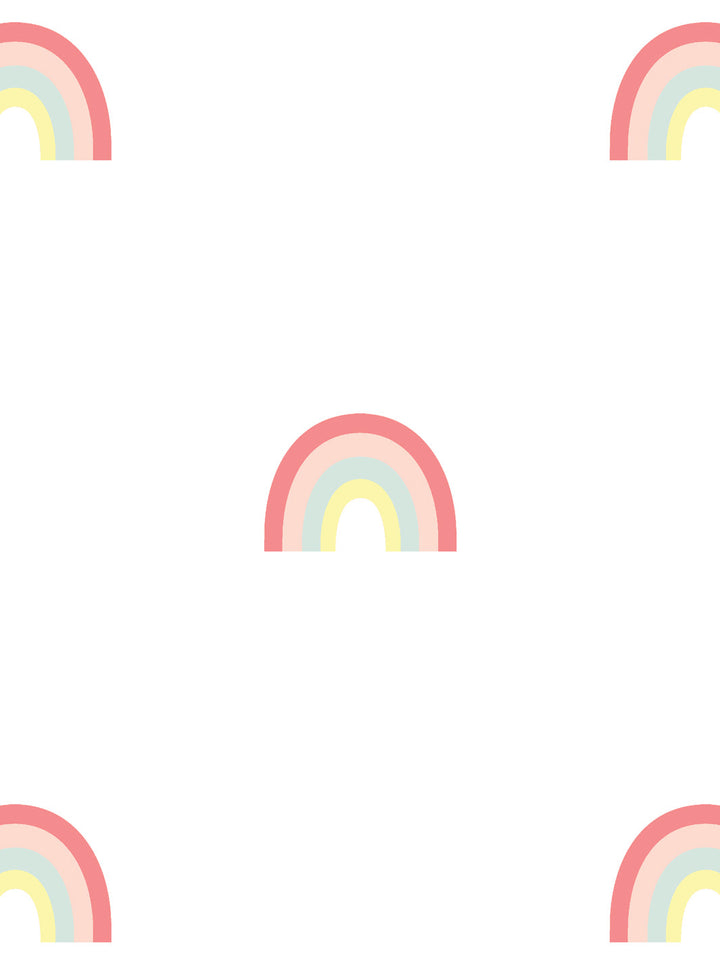 'Rainbows' Wallpaper by Meri Meri - Vintage Multi