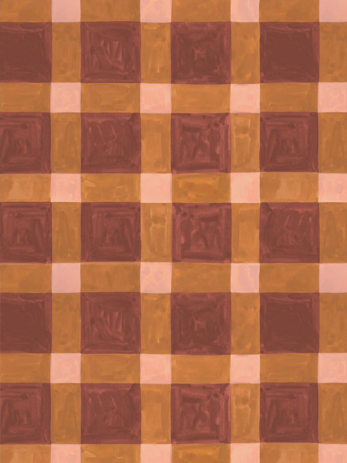 'Riad' Wallpaper by Wallshoppe - Amber