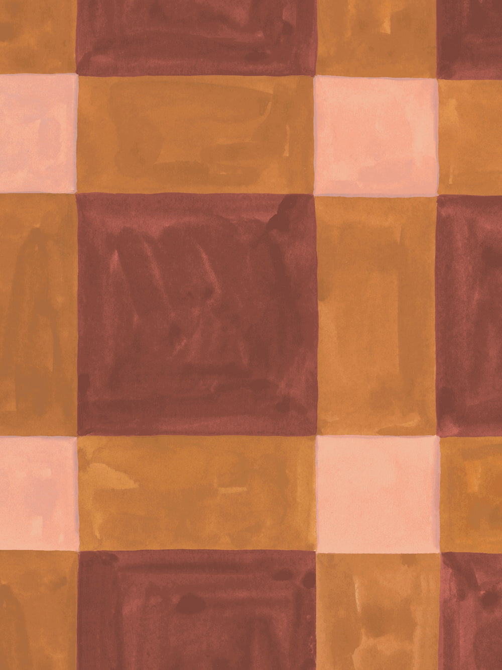'Riad' Wallpaper in Amber - Detail Close-Up