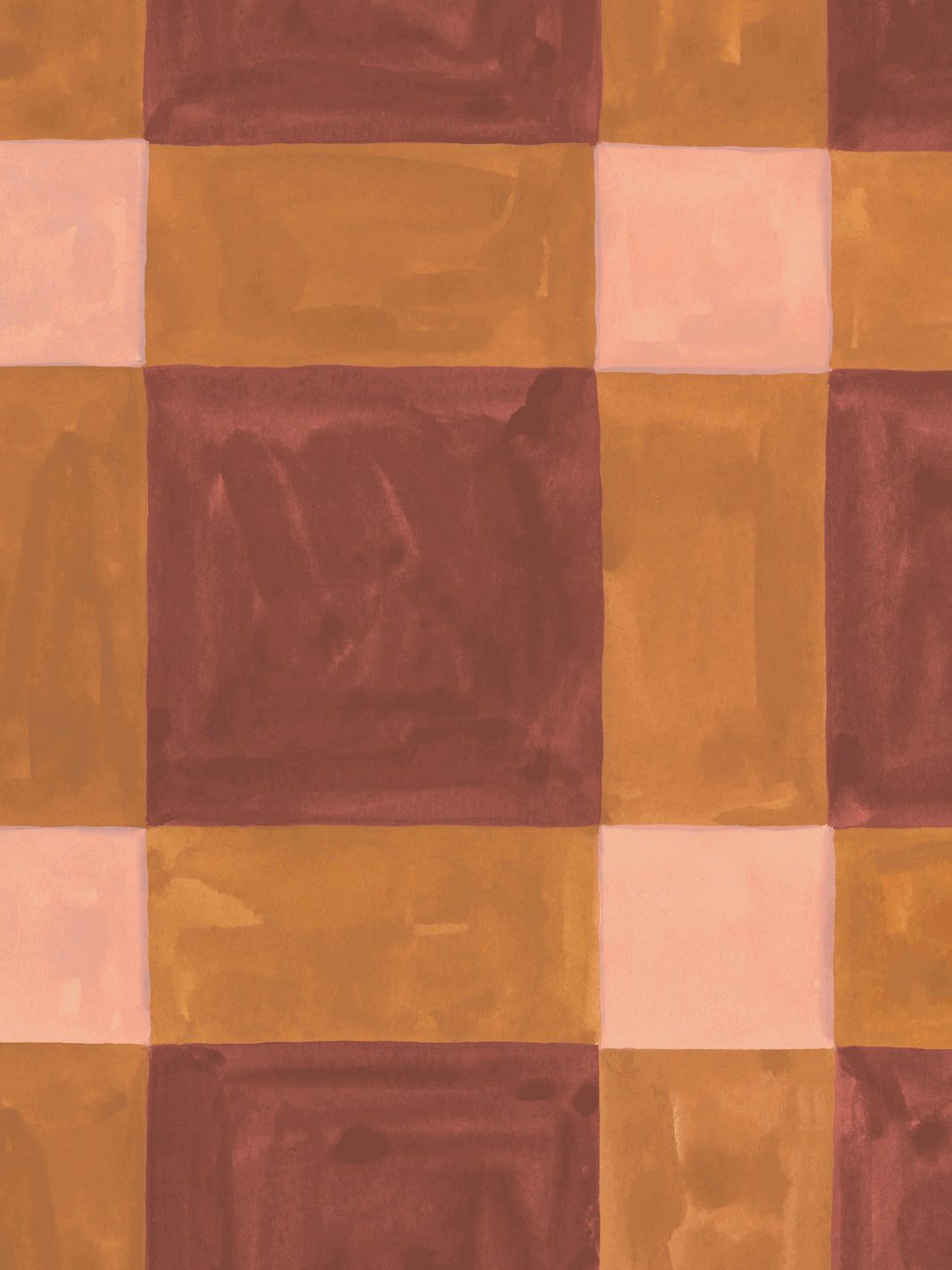'Riad' Wallpaper in Amber - Detail Close-Up