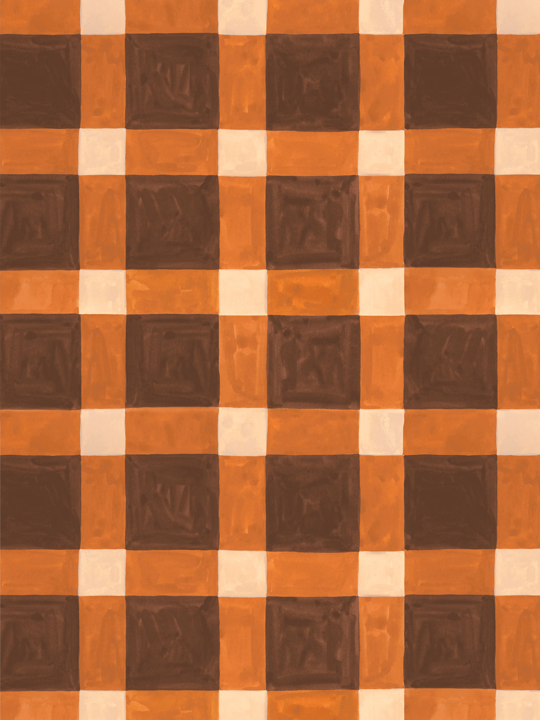 'Riad' Wallpaper in Argan Citrus - Design Pattern
