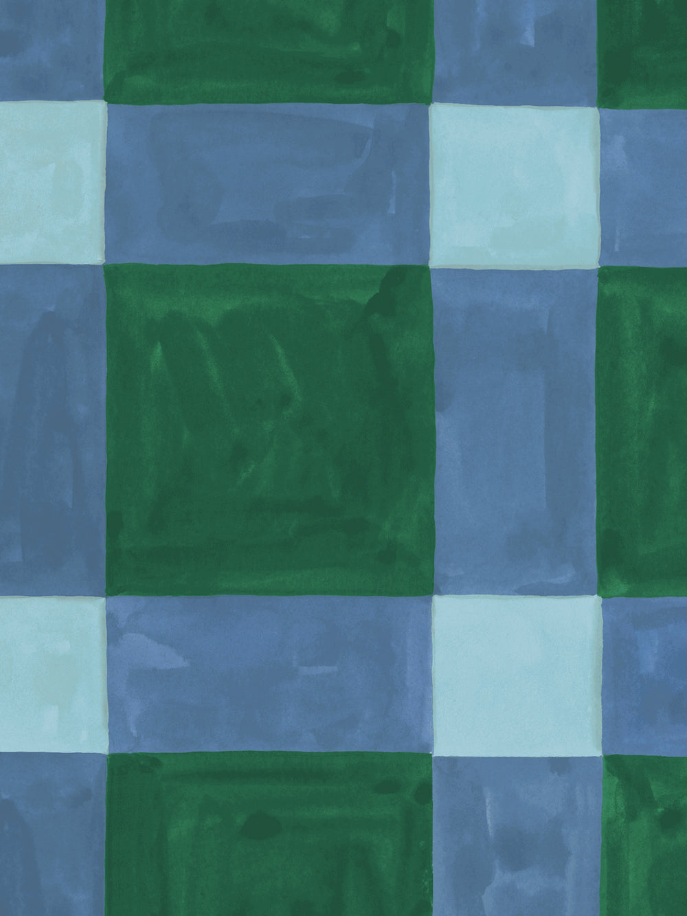 'Riad' Wallpaper in Blue Jade - Detail Close-Up