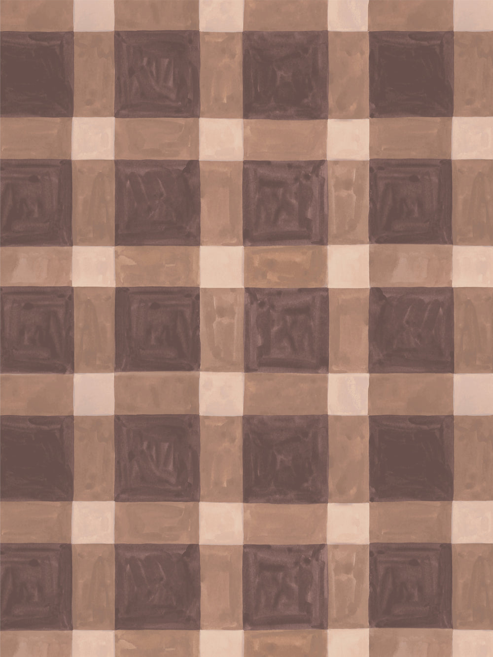 'Riad' Wallpaper in Earth - Design Pattern