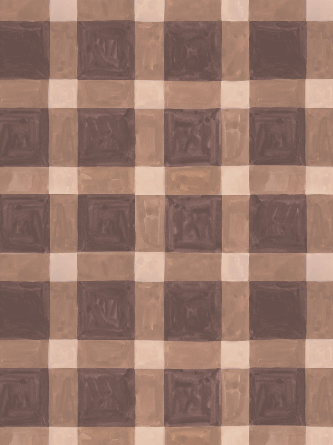 'Riad' Wallpaper in Earth - Design Pattern