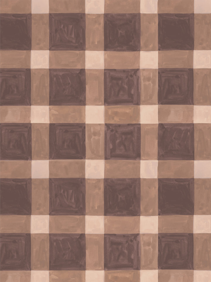 'Riad' Wallpaper in Earth - Design Pattern