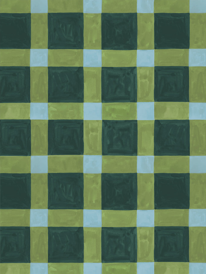 'Riad' Wallpaper by Wallshoppe - Green Olive