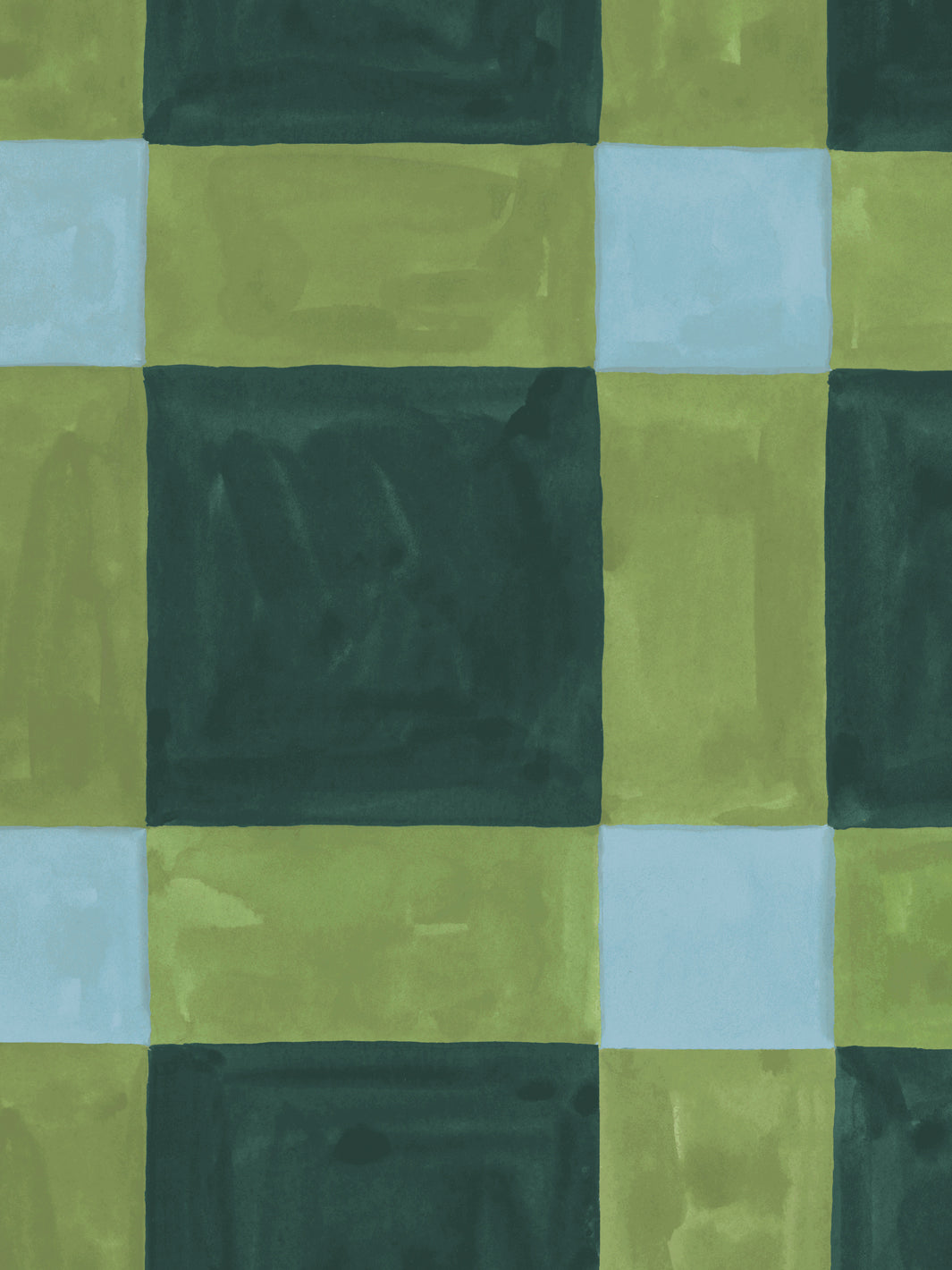 'Riad' Wallpaper in Green Olive - Detail Close-Up
