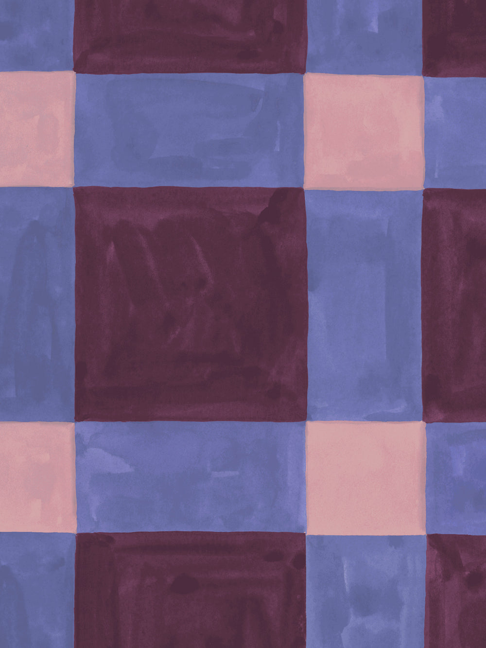 'Riad' Wallpaper in Iris - Detail Close-Up
