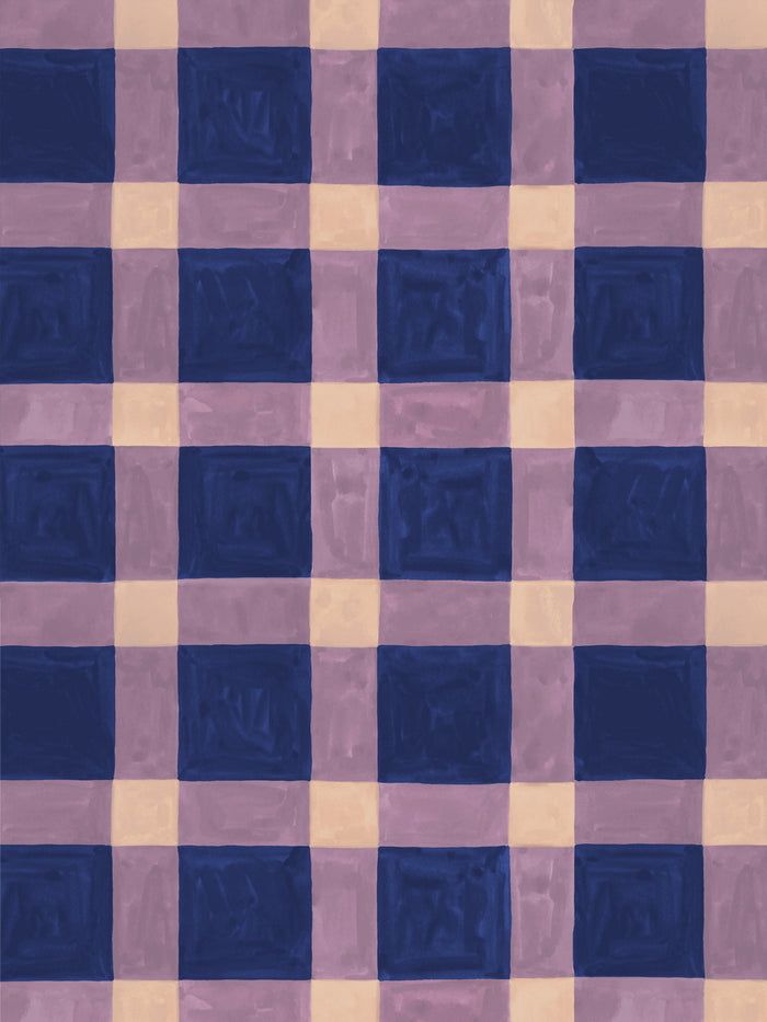 'Riad' Wallpaper by Wallshoppe - Night Blue