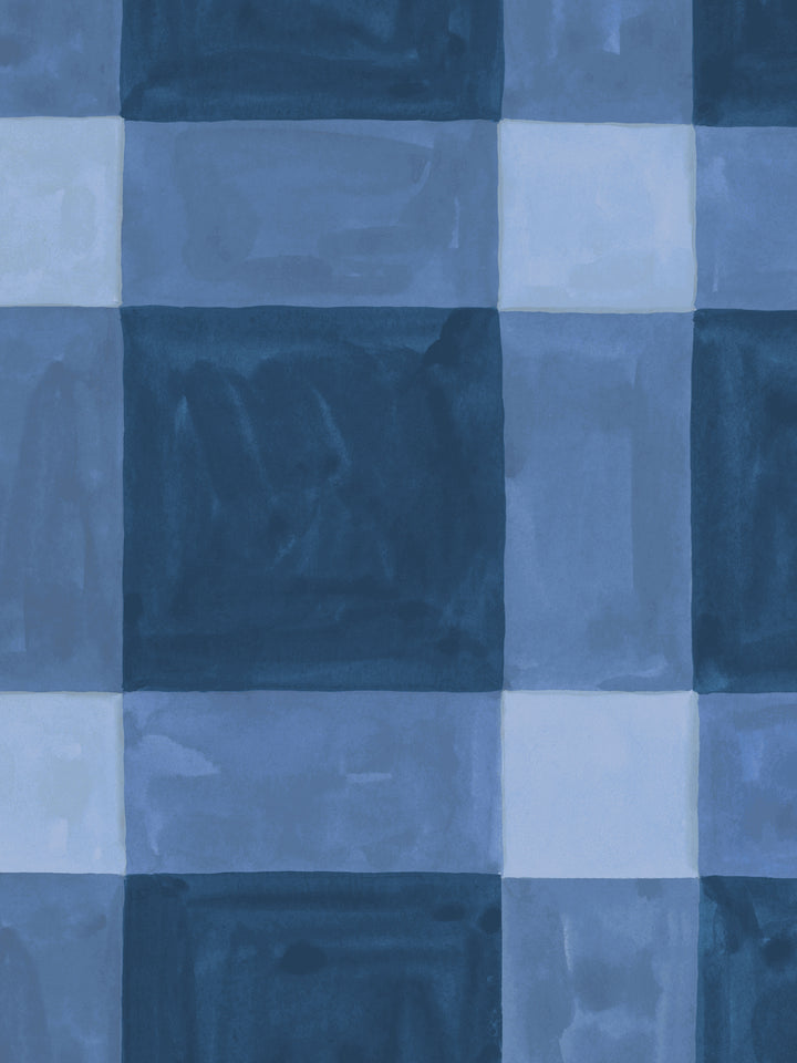 'Riad' Wallpaper in Pacific - Detail Close-Up