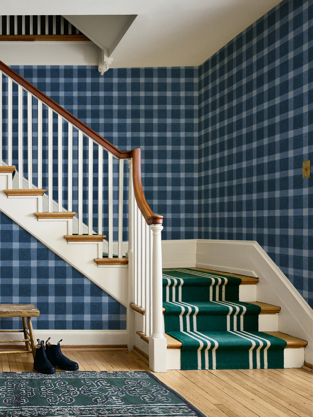 'Riad' Wallpaper in Pacific - Room Scene
