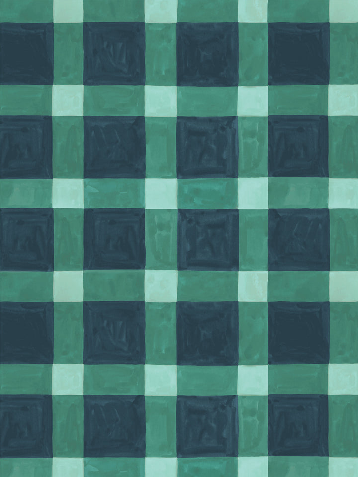 'Riad' Wallpaper in Sea - Design Pattern