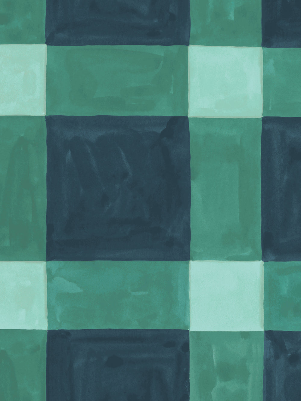 'Riad' Wallpaper in Sea - Detail Close-Up