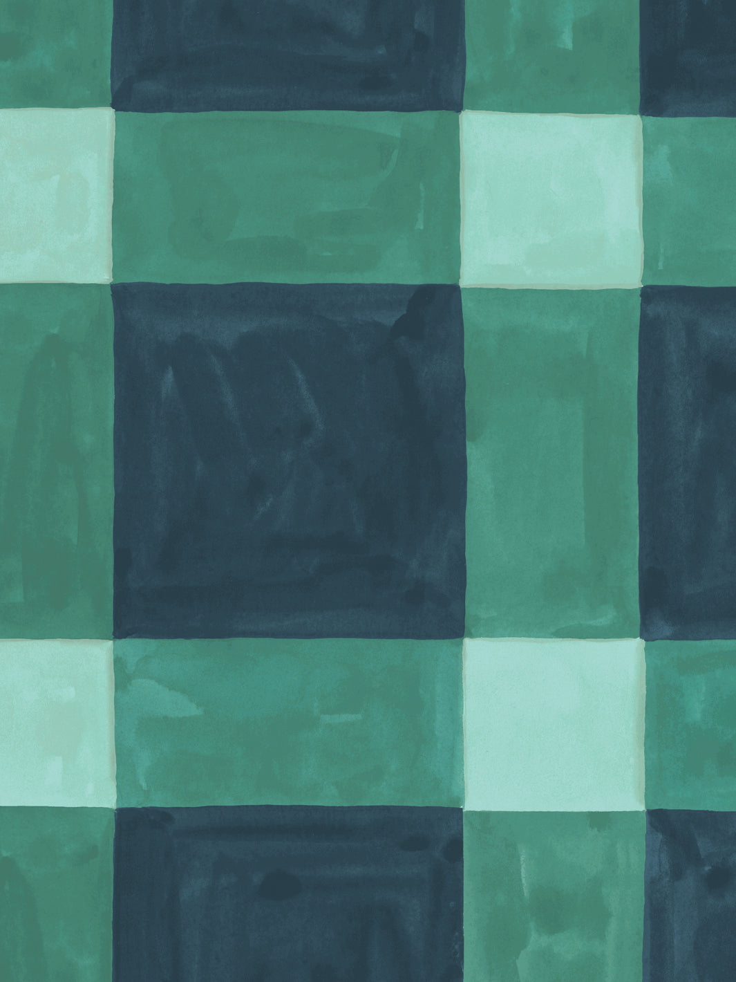 'Riad' Wallpaper in Sea - Detail Close-Up