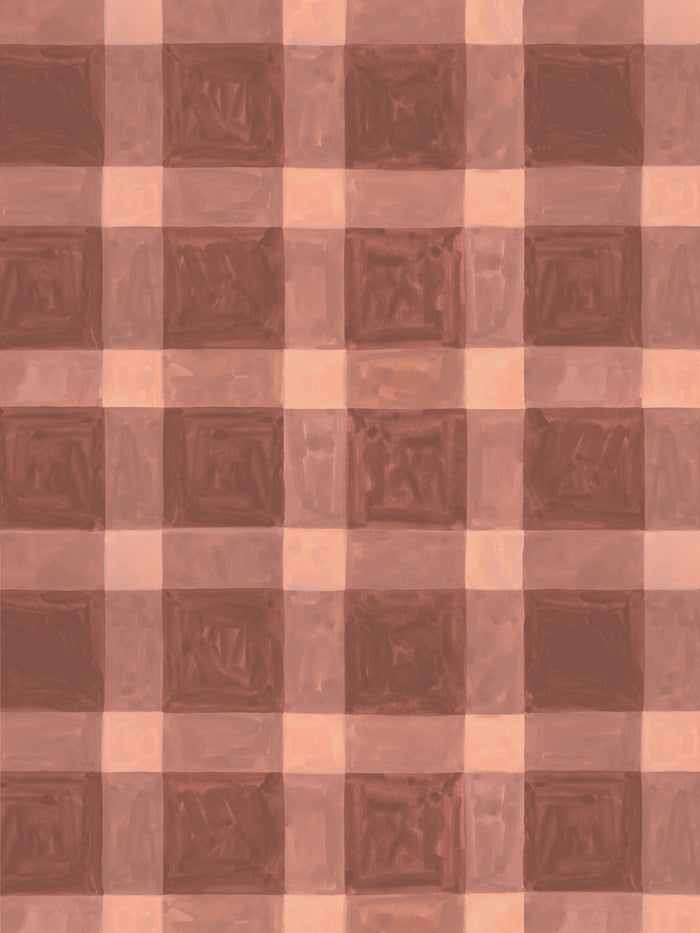 'Riad' Wallpaper by Wallshoppe - Terra Rose