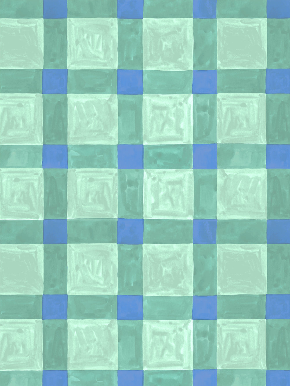 'Riad' Wallpaper in Tidepool - Design Pattern