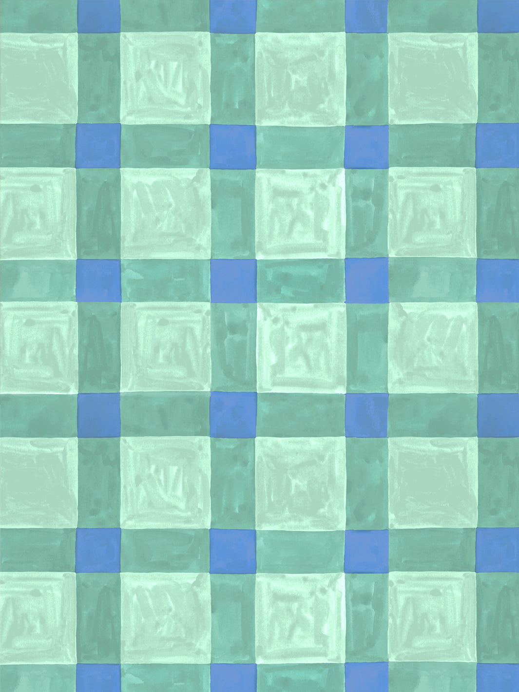 'Riad' Wallpaper in Tidepool - Design Pattern