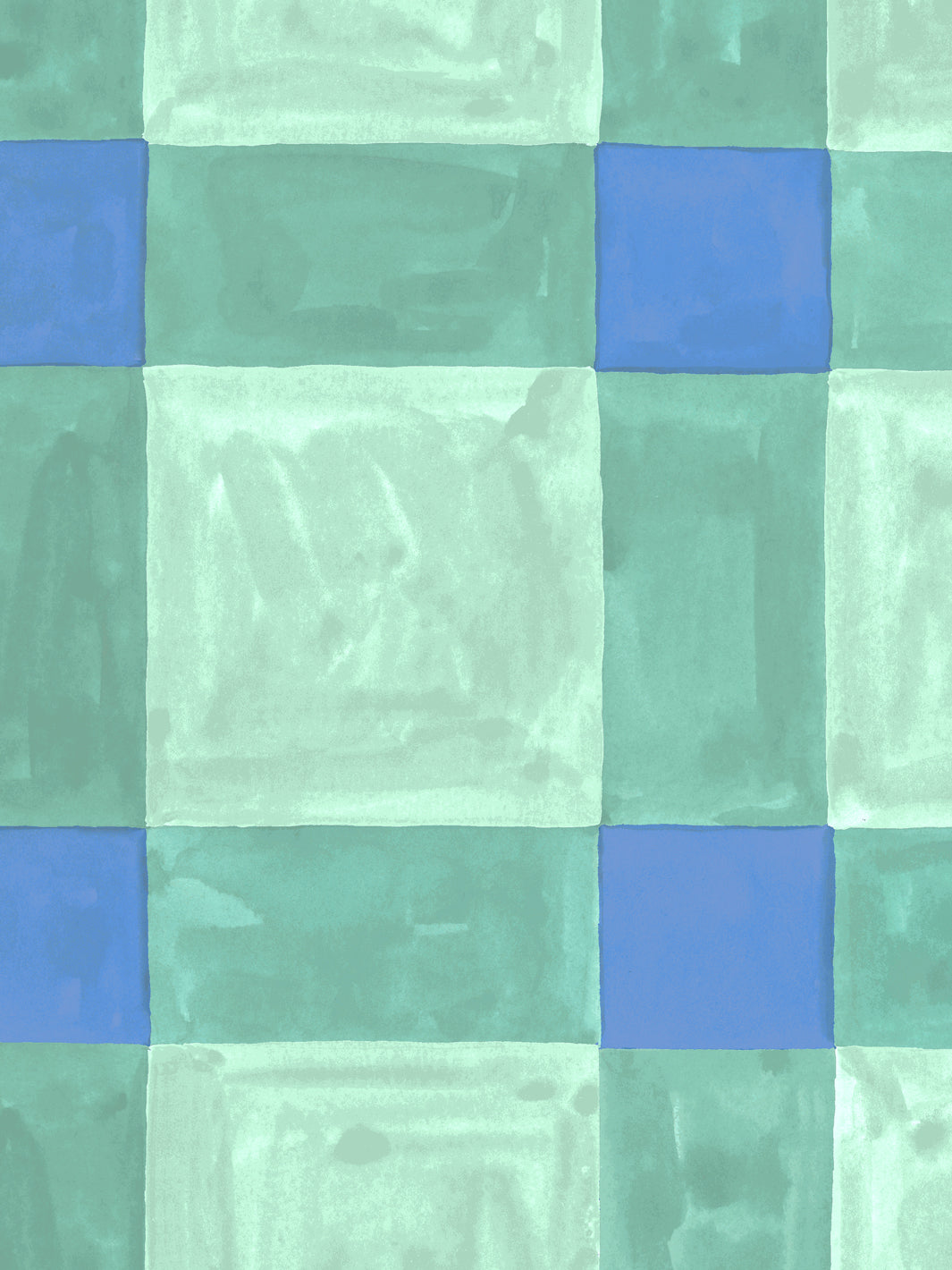 'Riad' Wallpaper in Tidepool - Detail Close-Up