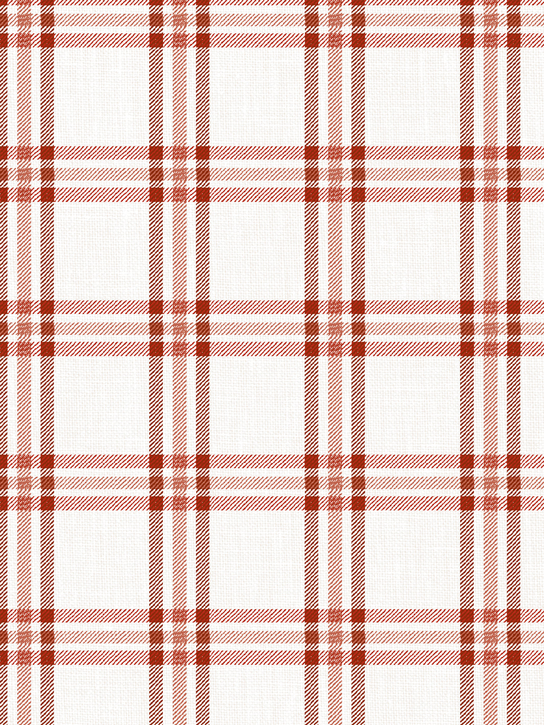 'Rogers Plaid' Wallpaper by Nathan Turner - Antique Red